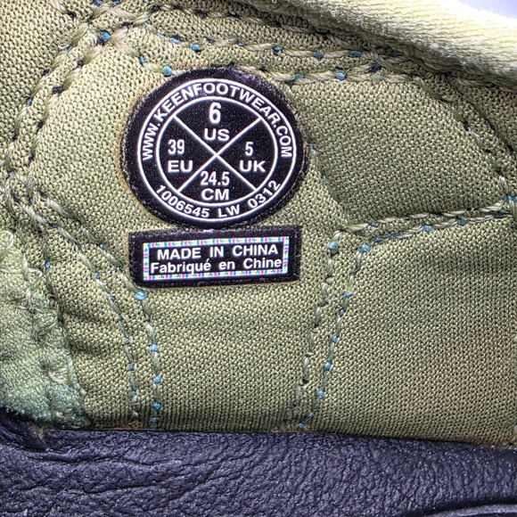 Keen Waterpoof Sandals Men's Size 6 US Blue Green Closed Toe Water Shoes - Picture 6 of 12